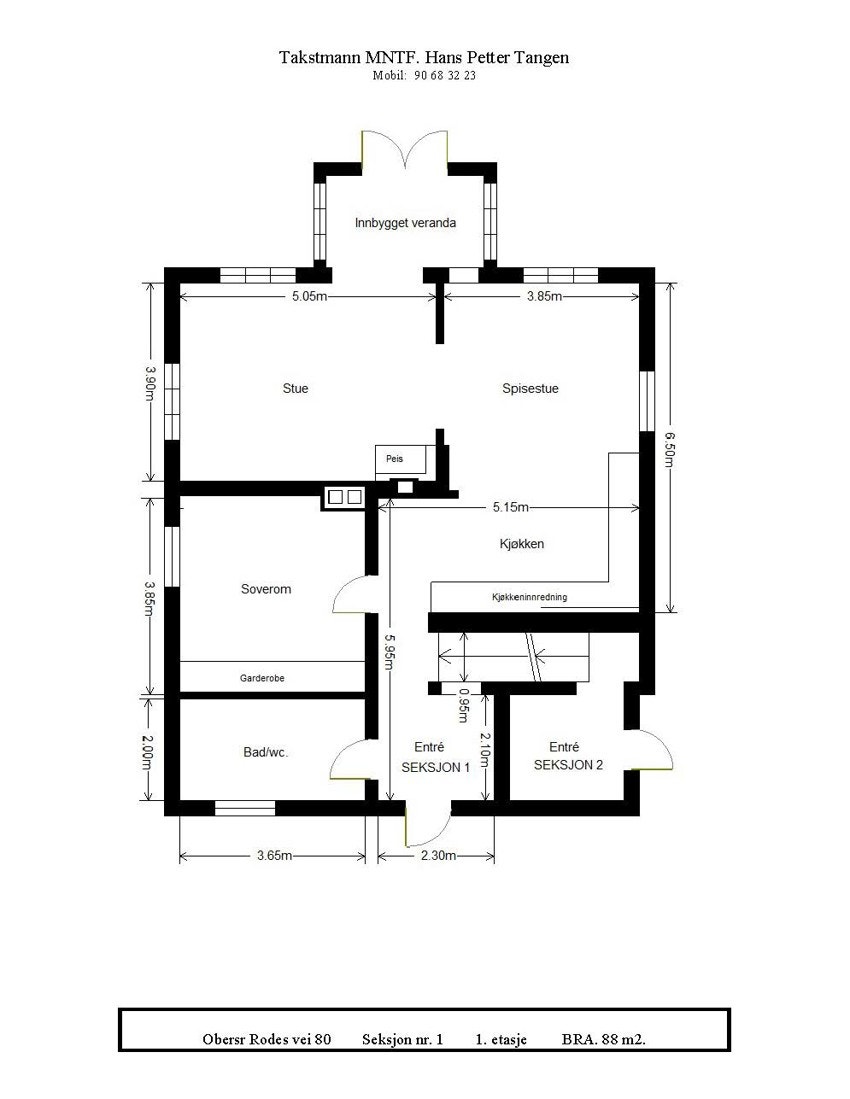Plantegning - 1. etasje Galleribilde