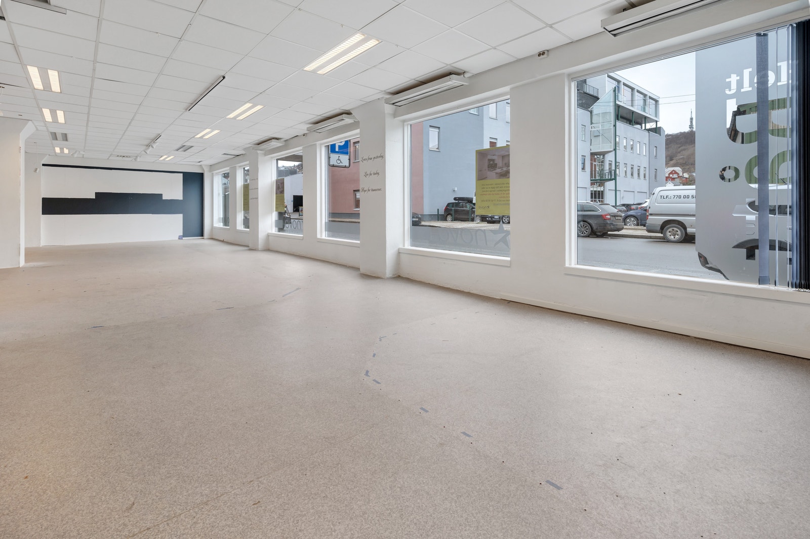 Butikklokalet har god eksponering Galleribilde