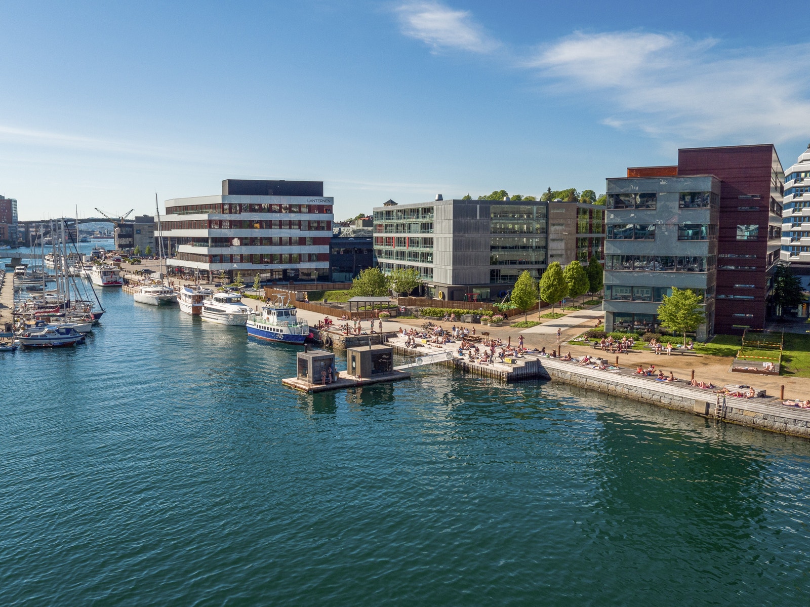 Heit Sauna rett utenfor kontoret Foto: Thomas Morel Galleribilde