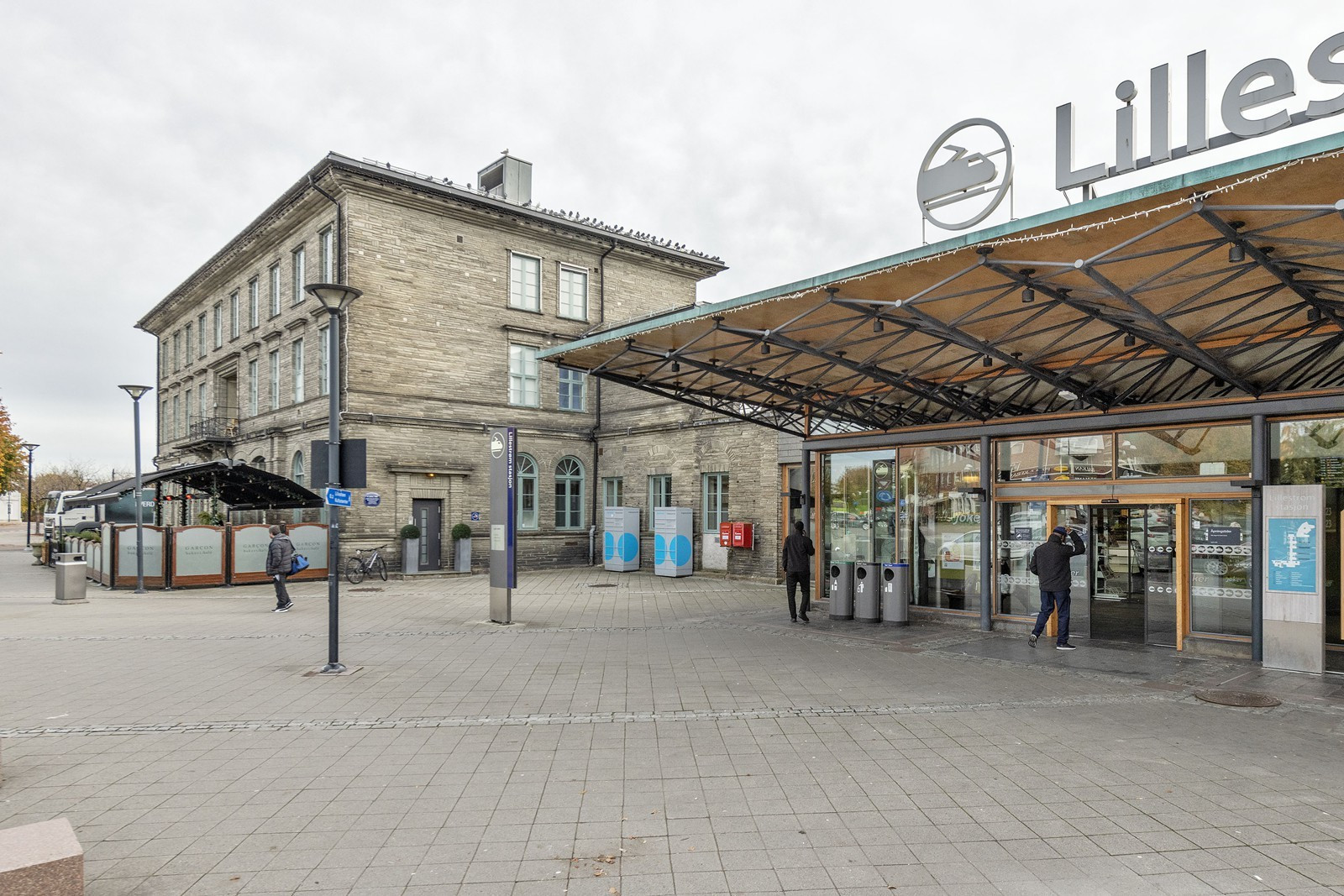 Inngang Lillestrøm stasjon (fra Lillestrøm sentrum)