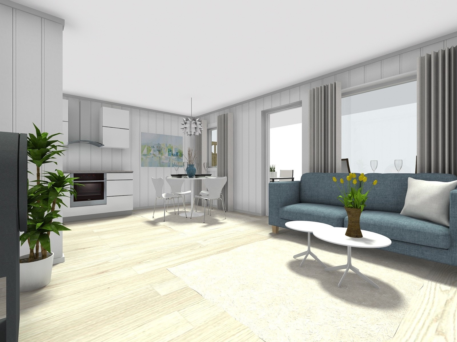 Sennagressbakken - Seksjon 1 Stue og kjøkken Galleribilde