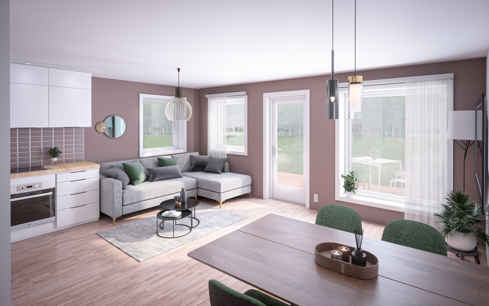 Møblerings- og farge forslag Galleribilde