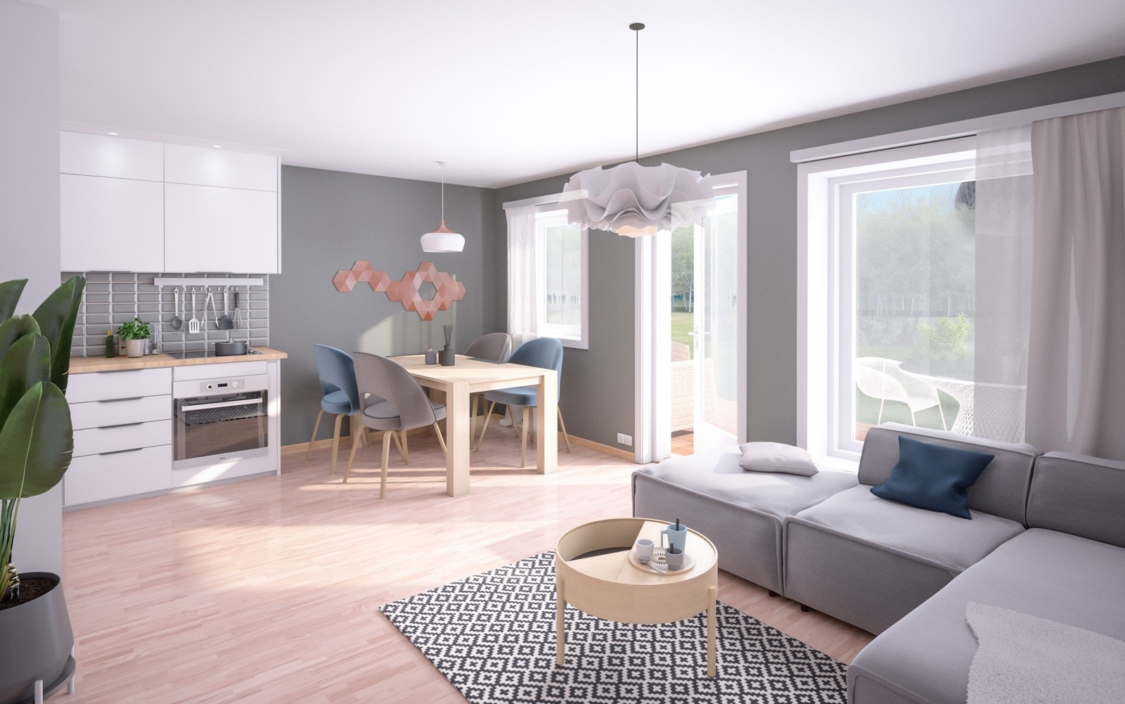 Møblerings- og farge forslag Galleribilde