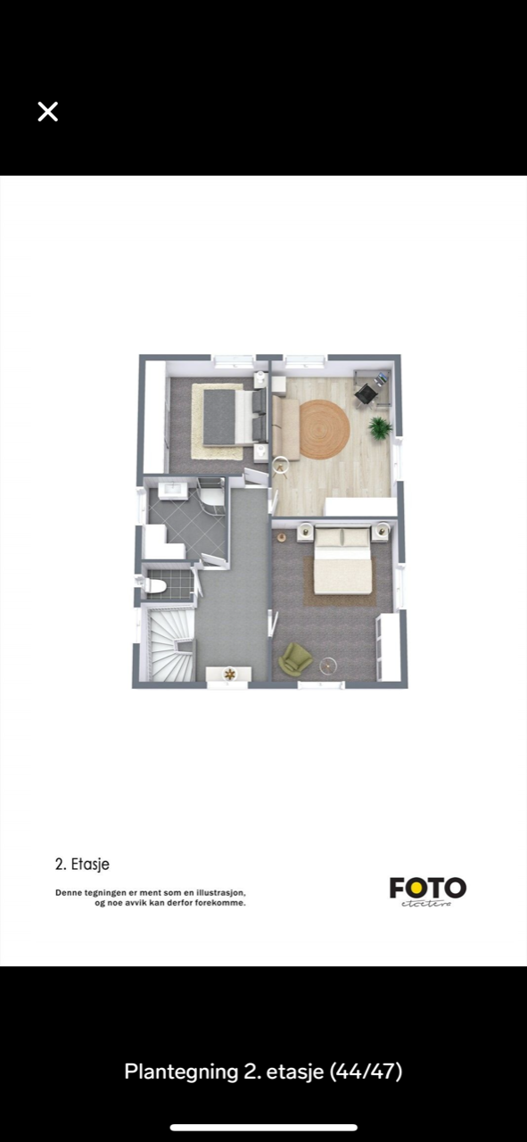 plantegning 2 etg Galleribilde