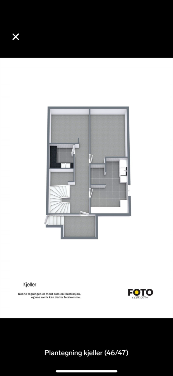 plantegning kjeller Galleribilde