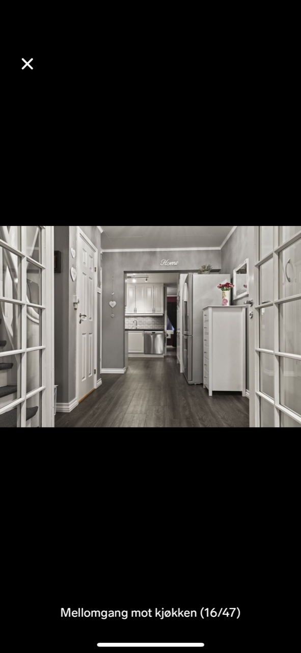 gang mot kjøkken Galleribilde