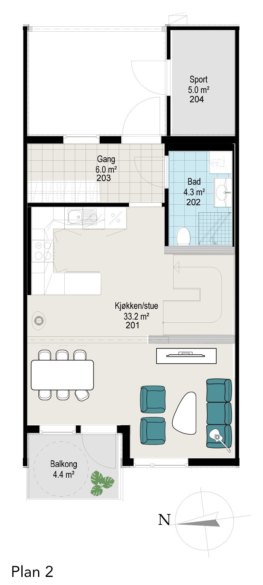 Hus 7 Plan 2 Galleribilde