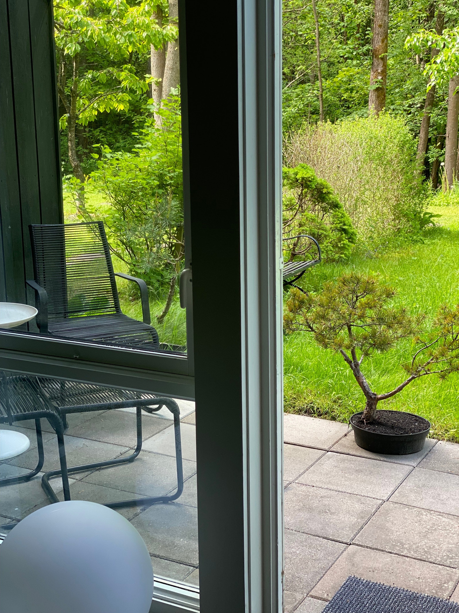 Morgenkaffen med fuglekvitter og elvebrus Galleribilde