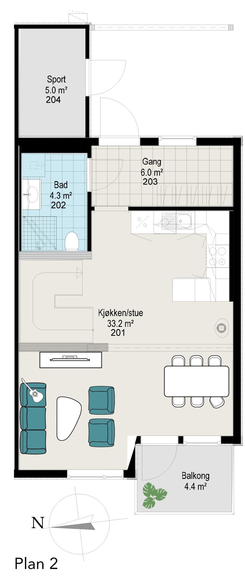 Hus 3,9,12 Plan 2 Galleribilde