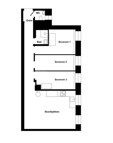Planskisse Galleribilde