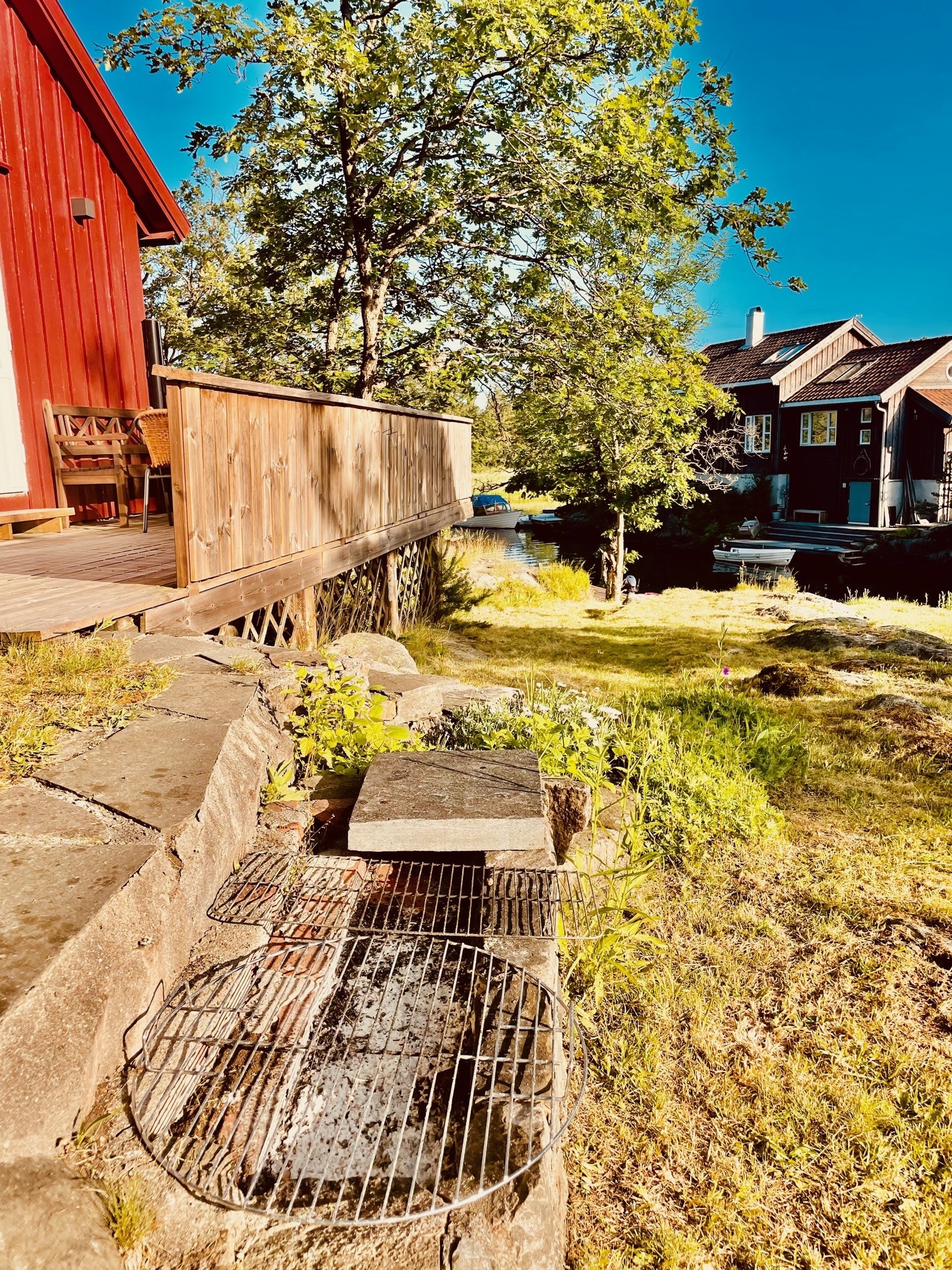 Grillområde for sommerens favoritter. Galleribilde