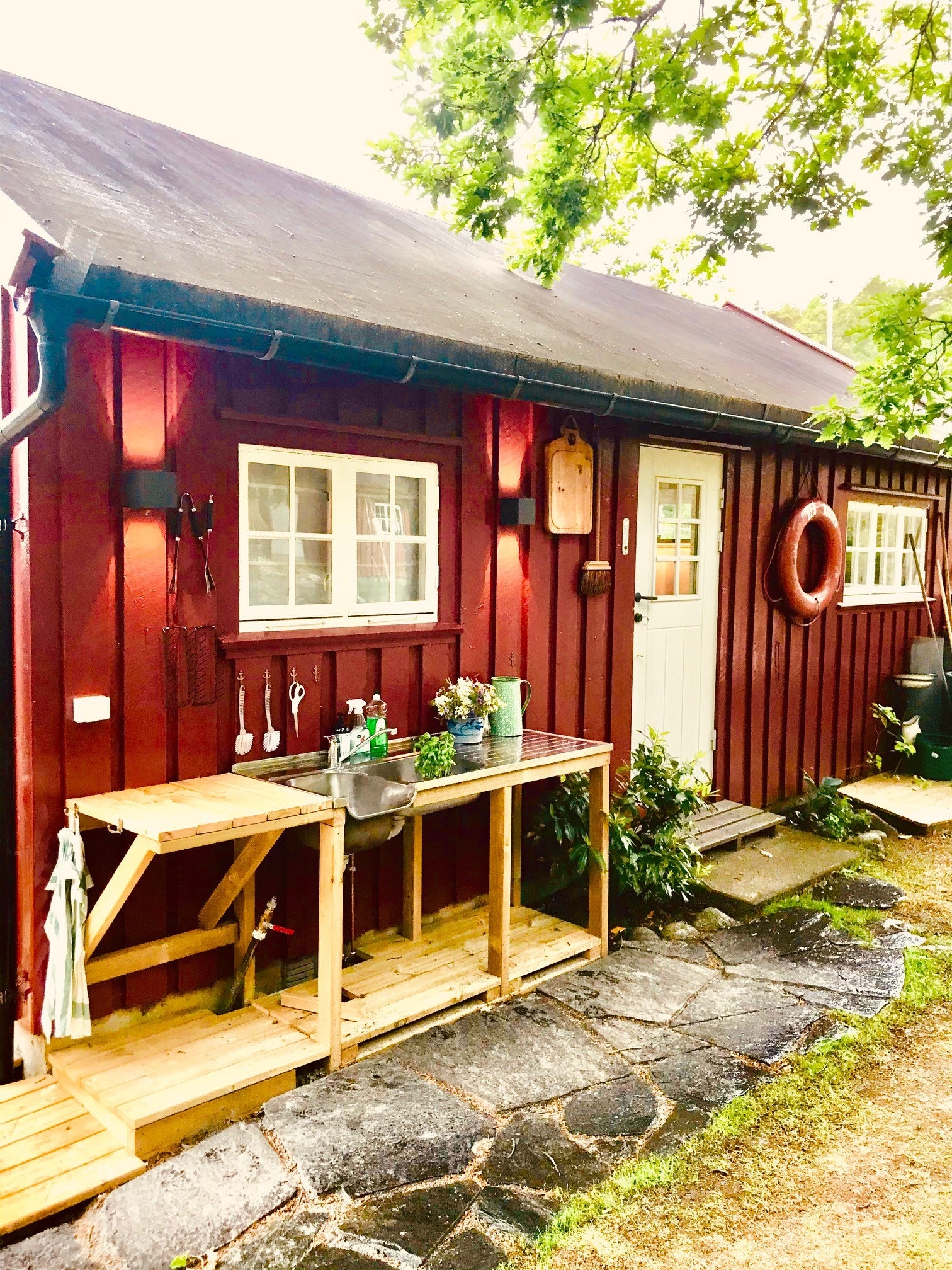 Hyggelig utekjøkken. Galleribilde