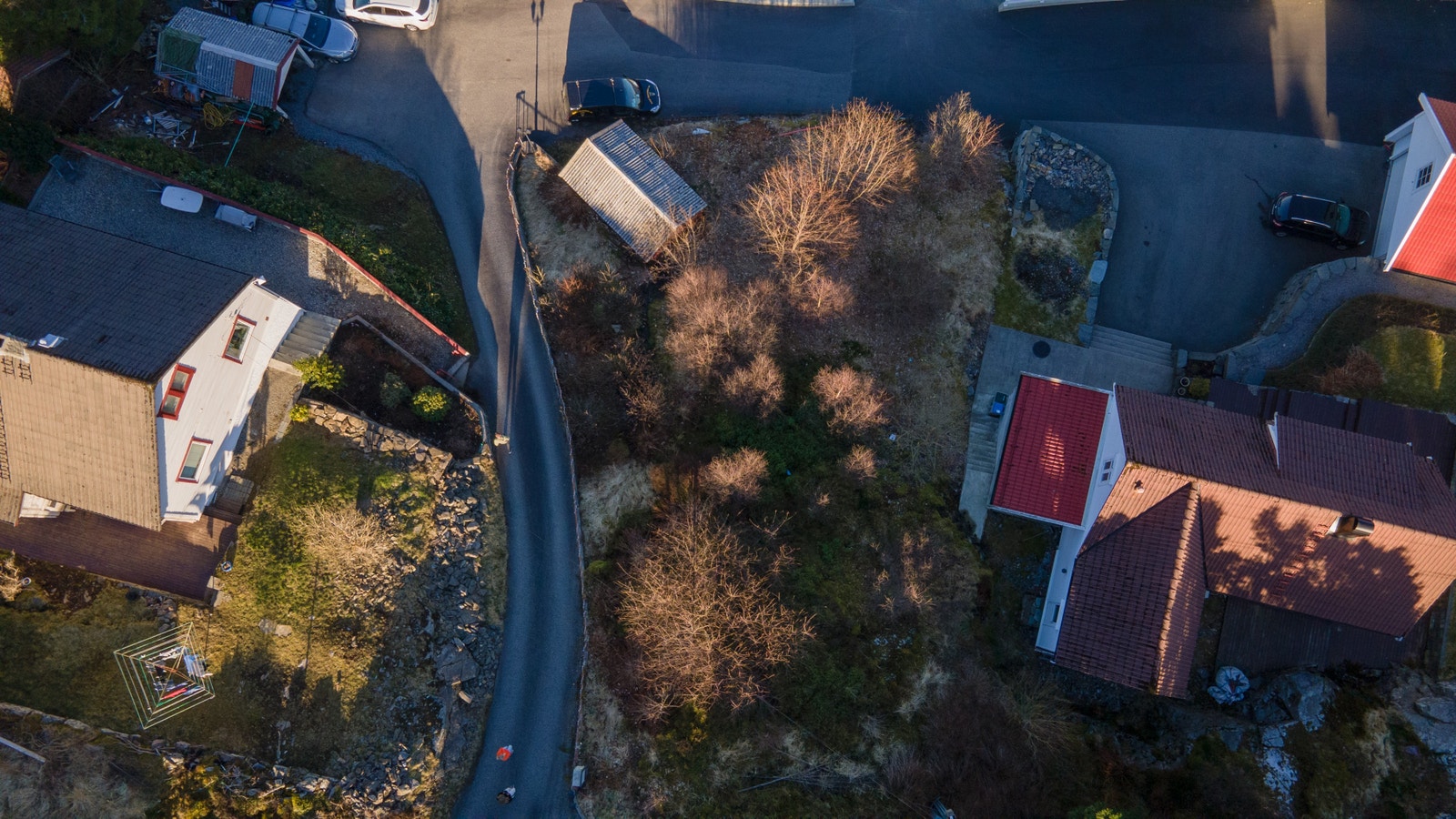 Tomt sett ovenfra Galleribilde