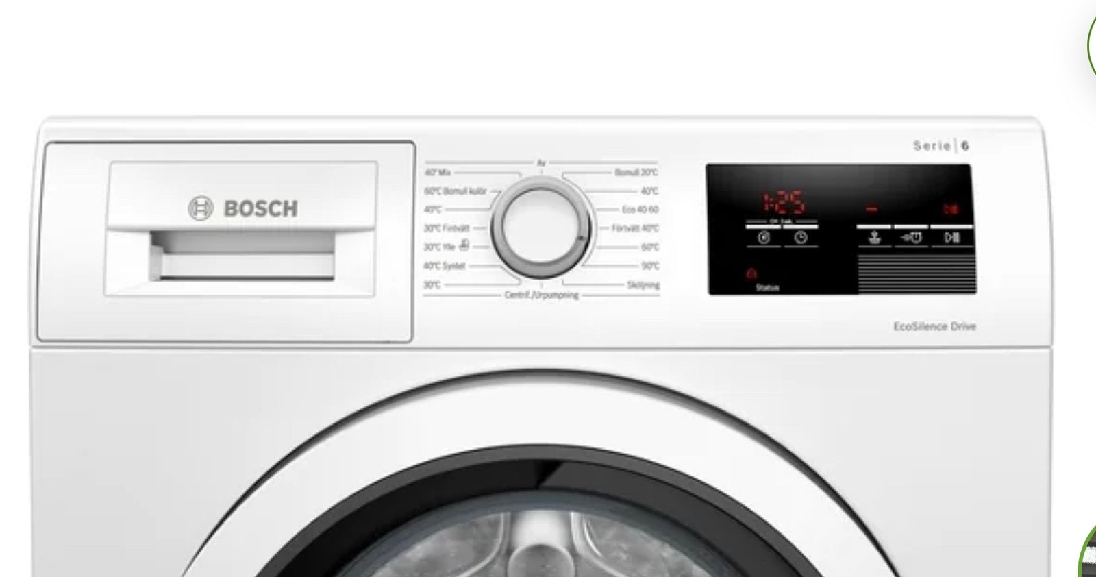 Ny Bosch serie 6 vaskemaskin Galleribilde