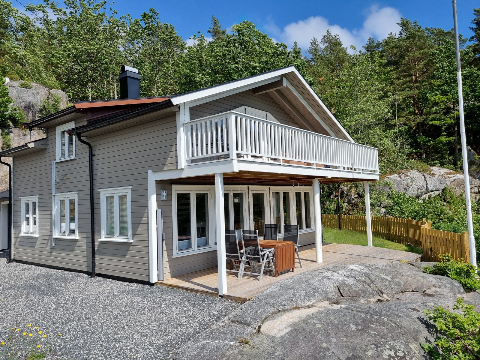 Forsiden av hytta Galleribilde