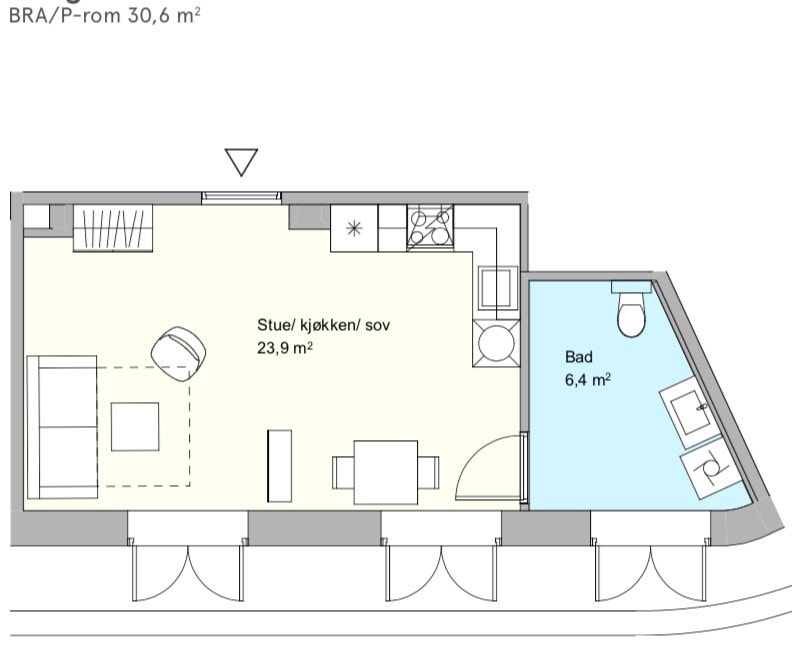 Lys og flott leilighet i 4 etg i Romsdalsgata 5 med utsikt til parken nedenfor. Ledig fra 1. juli. Pris kr. 8500 pr md. Galleribilde