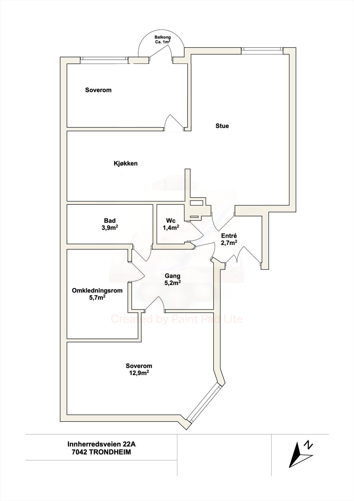 Plantegning Galleribilde