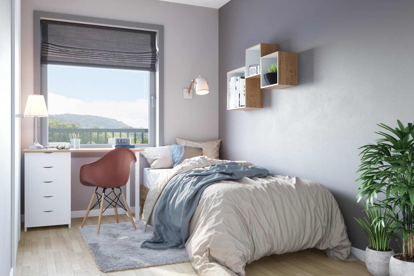 Gjesterom/kontor/soverom i 3-roms og 4-roms Galleribilde