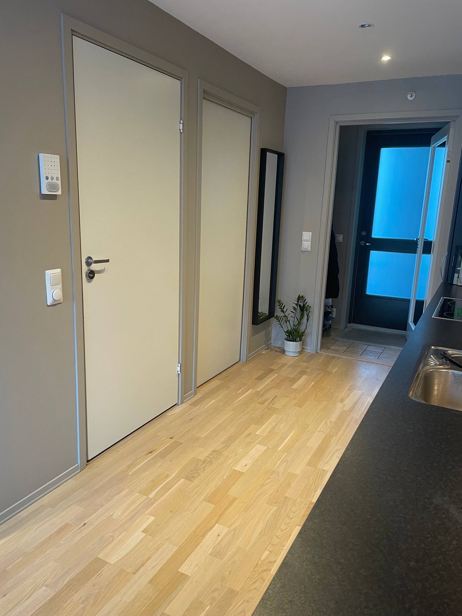 Dør nr. 1 til bad og dør nr. 2 til soverom Galleribilde