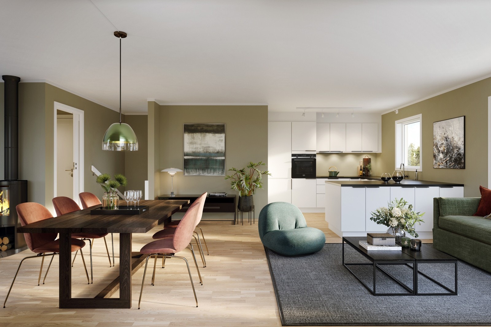 illustrasjon kjøkken Galleribilde