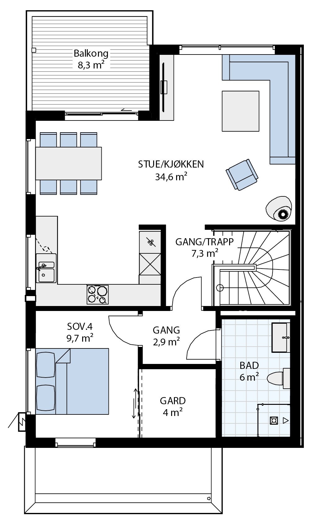 2. etasje Galleribilde