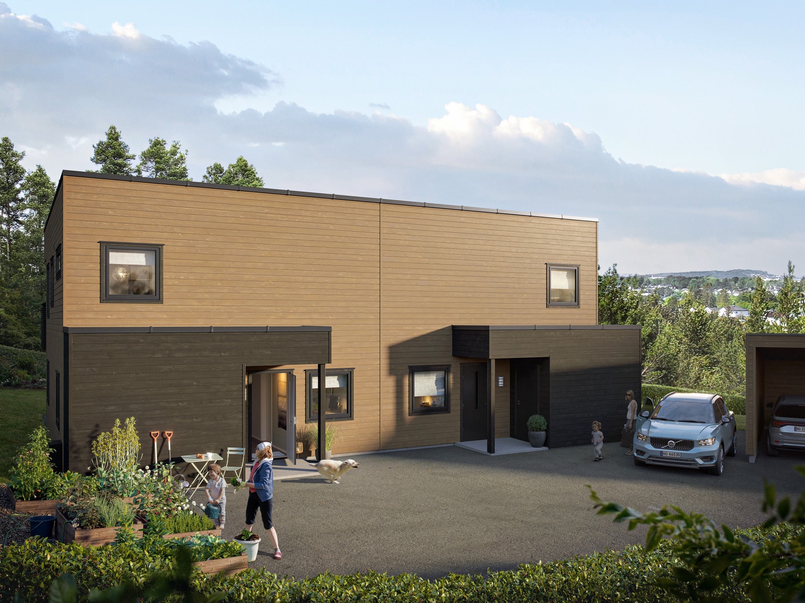 Skjermet inngangsparti Galleribilde