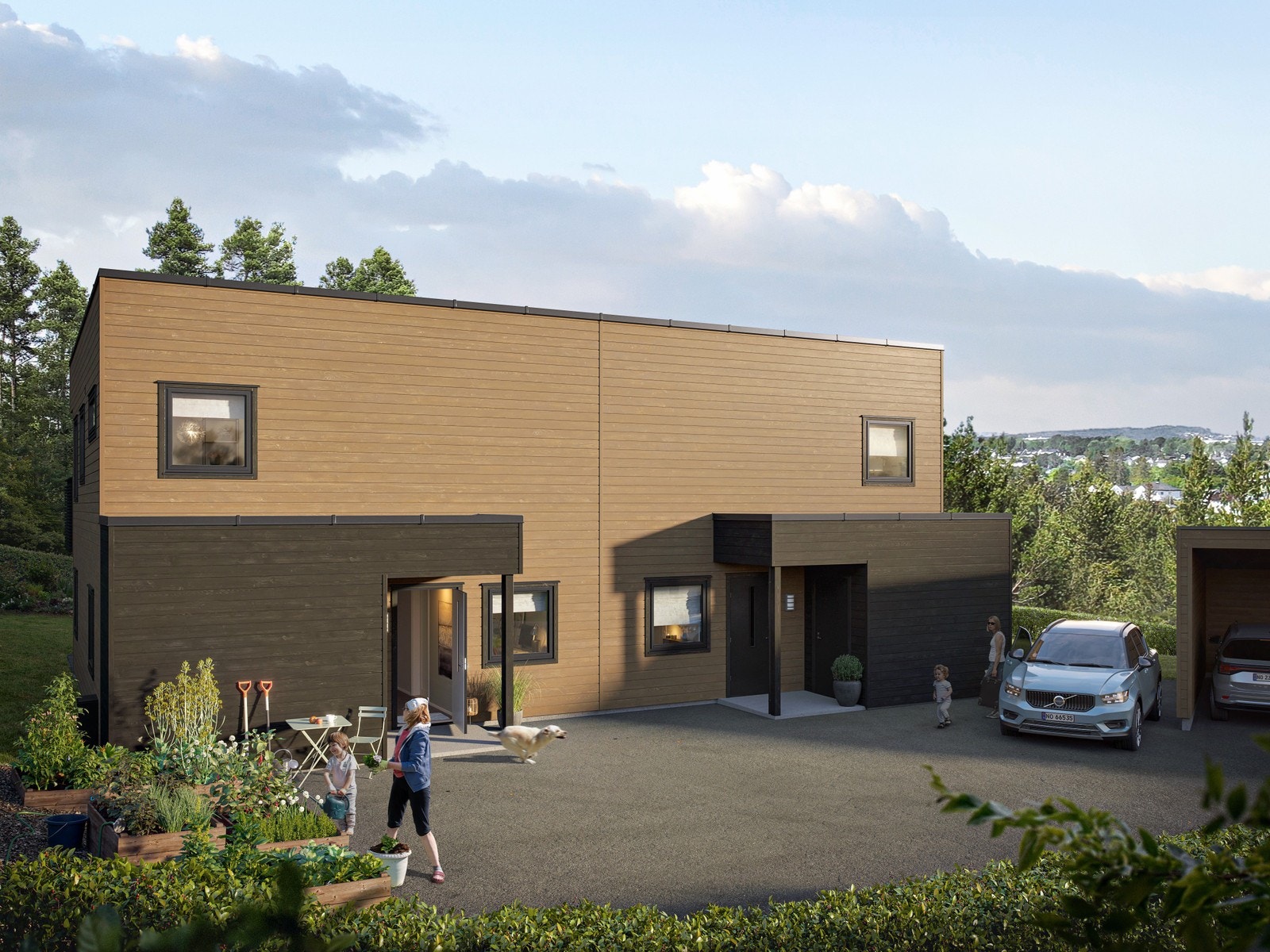 Skjermet inngangsparti Galleribilde