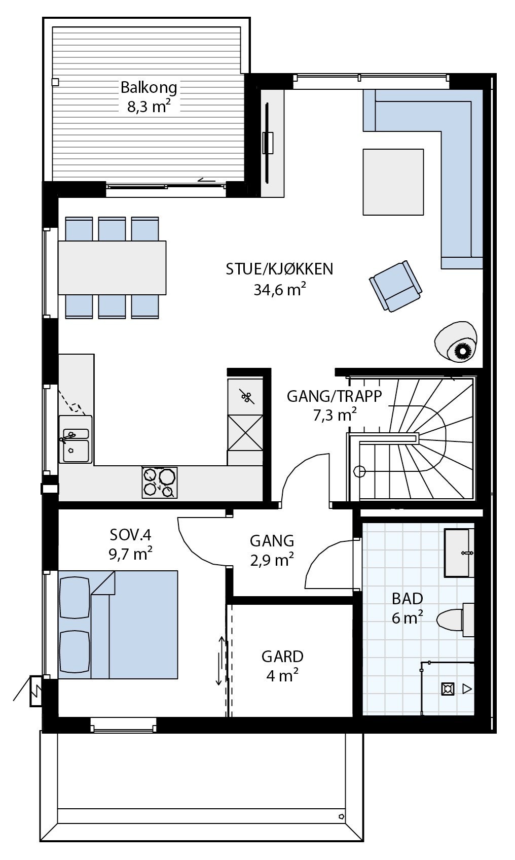 2. etasje Galleribilde