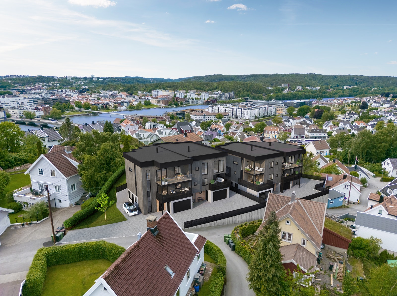 Illustrasjon - Fantastisk utsikt mot sørvest og øst. Galleribilde