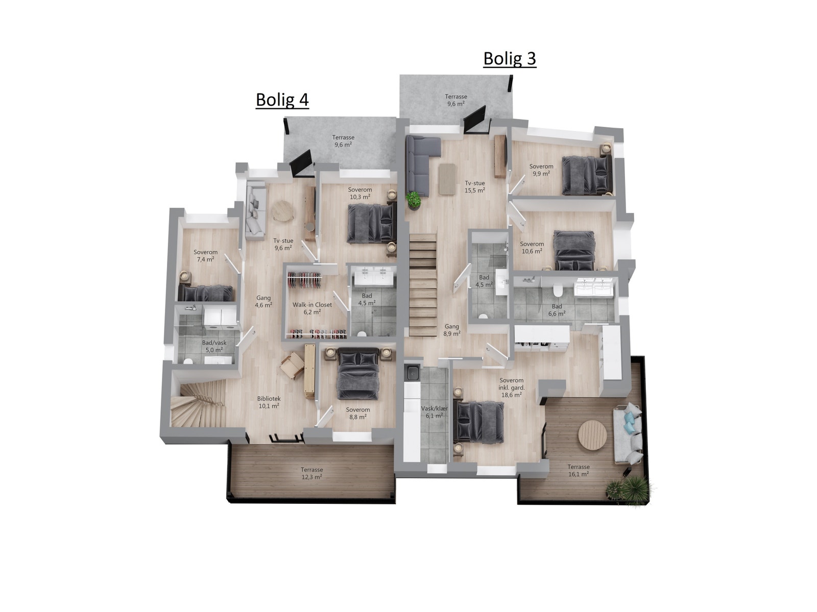 Bolig 3 og 4, 1. etasje Galleribilde