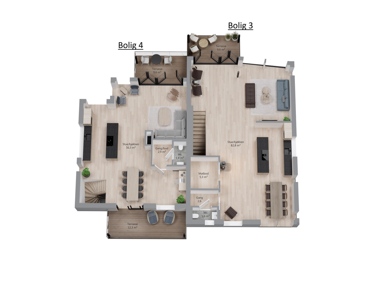 Bolig 3 og 4, 2. etasje Galleribilde