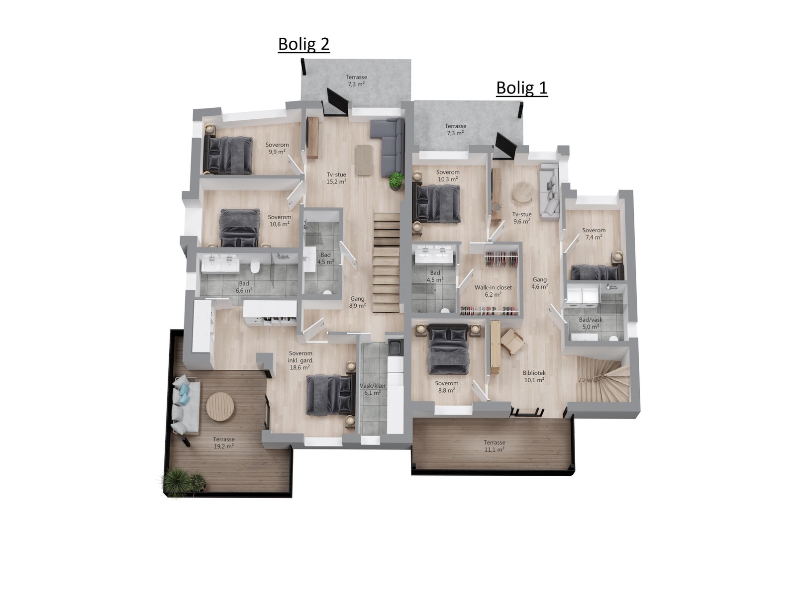 Bolig 1 og 2, 1 etasje Galleribilde