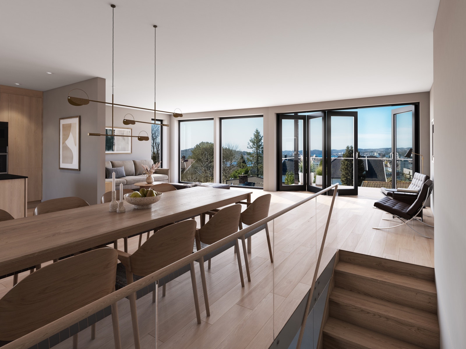 Illustrasjon - Lys og gjennomgående etasje Galleribilde