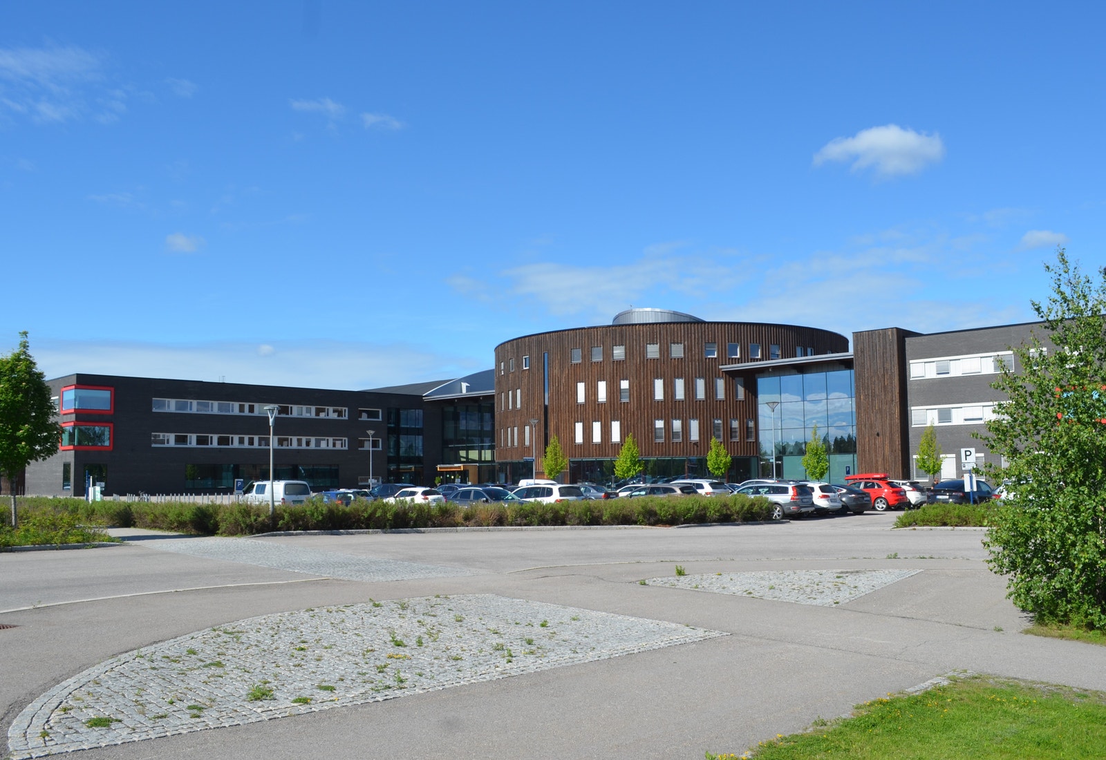Terningen arena med høyskole og treningssenter mm ligger ca 2 km fra hyblene. Galleribilde