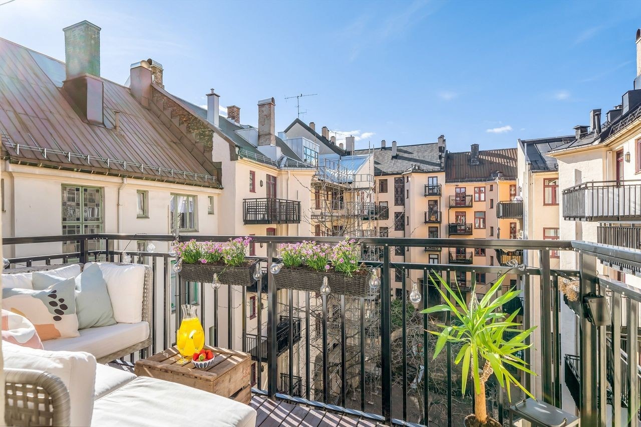 Balkong fra kjøkken Galleribilde