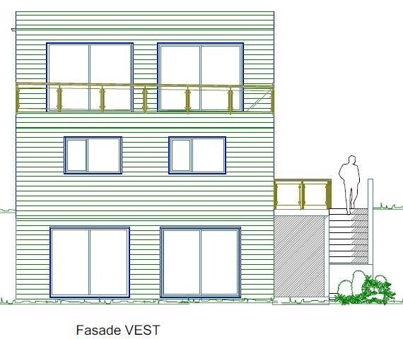 Fasadetegning Galleribilde