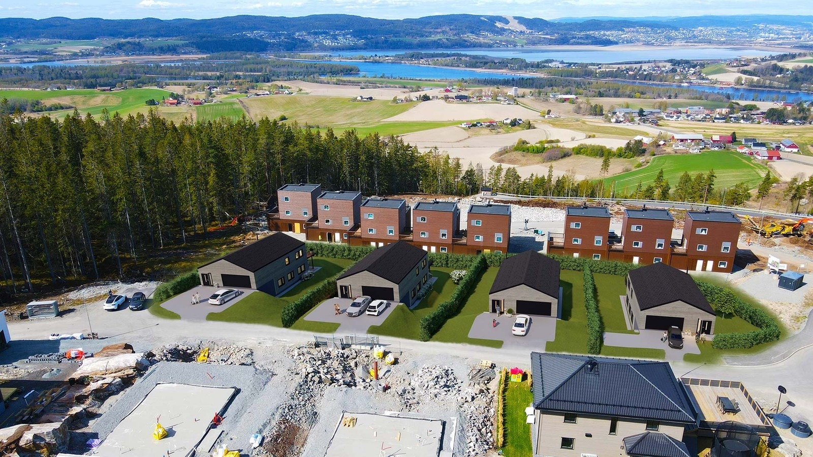 Herlig utsikt mot Glomma. Galleribilde