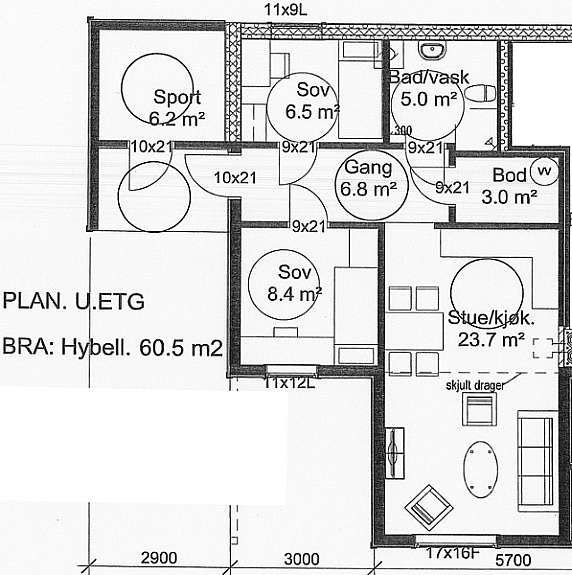 Plantegning Galleribilde