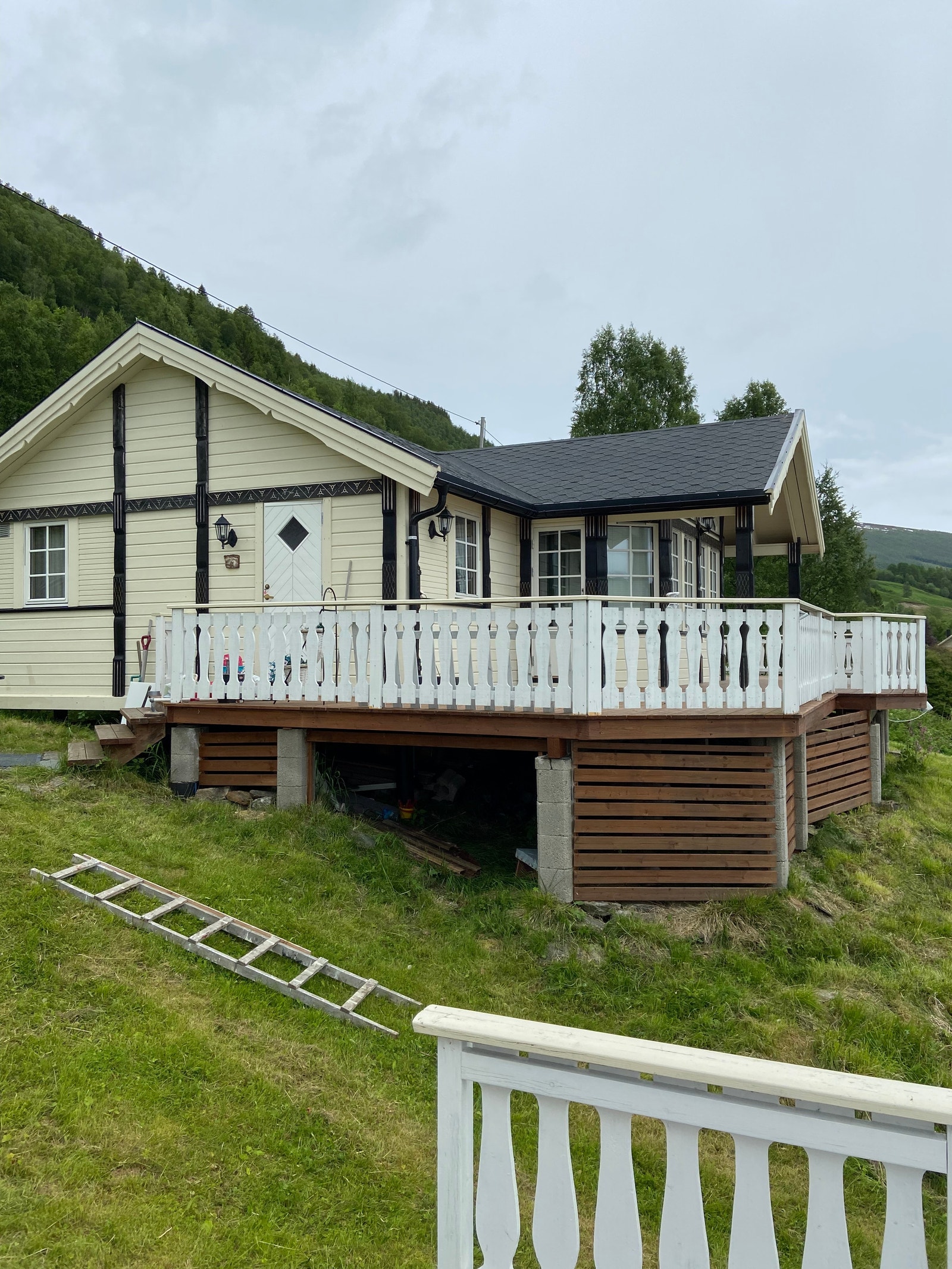 Sett fra platting ved grillhytte Galleribilde