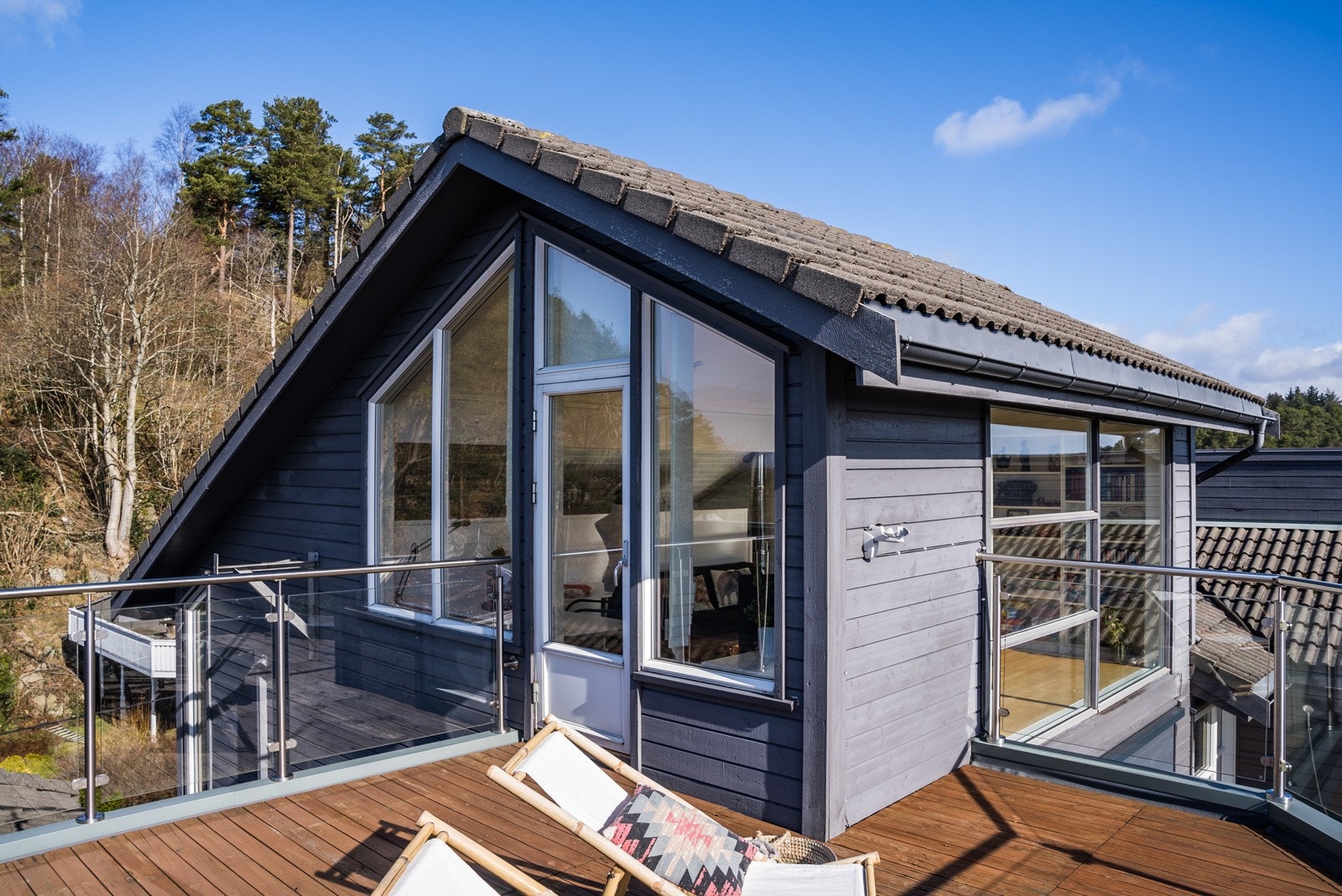 Adkomst til takterrassen fra loftstuen. Galleribilde