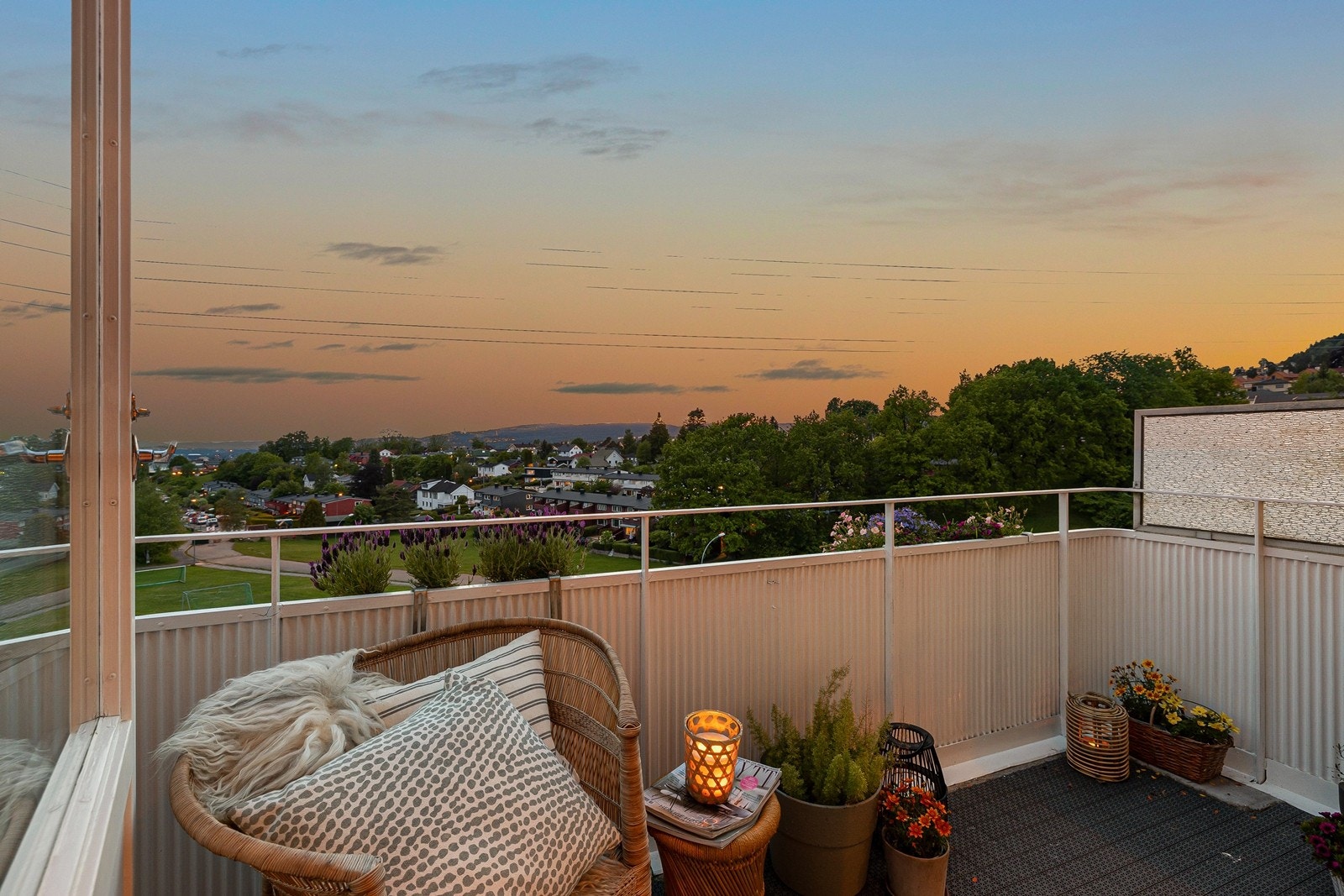 Balkongen har en magisk utsikt Galleribilde