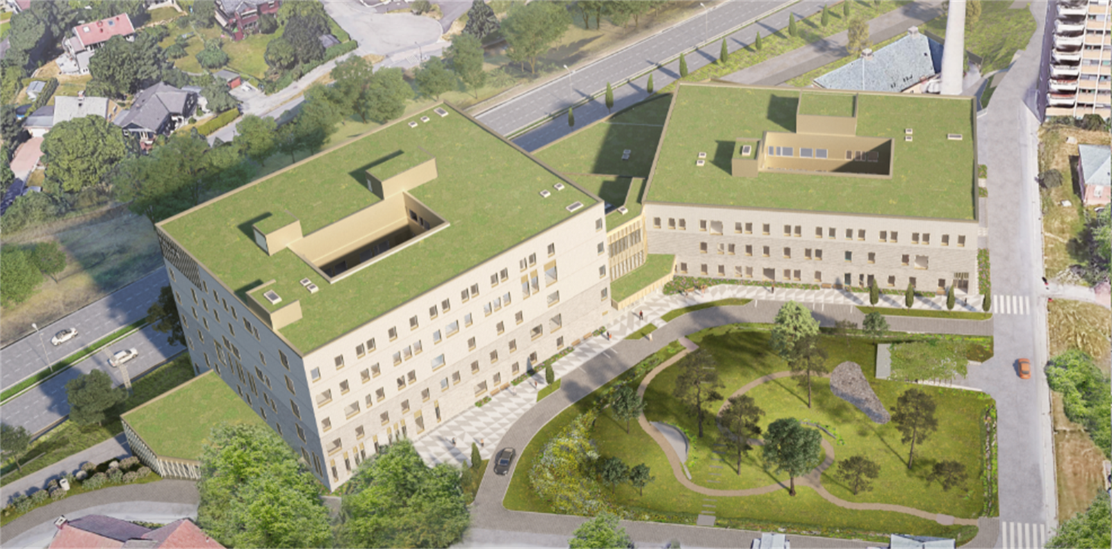 Den nye storbylegevakten (ferdigstilles i 2023) og Aker sykehus ligger 5 min gange fra leiligheten Galleribilde