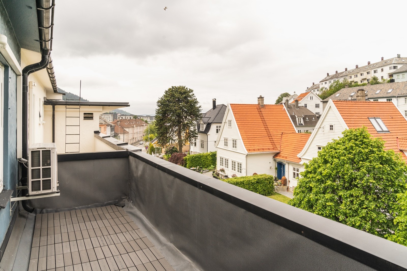 Takterrassen måler 9 kvm. Galleribilde