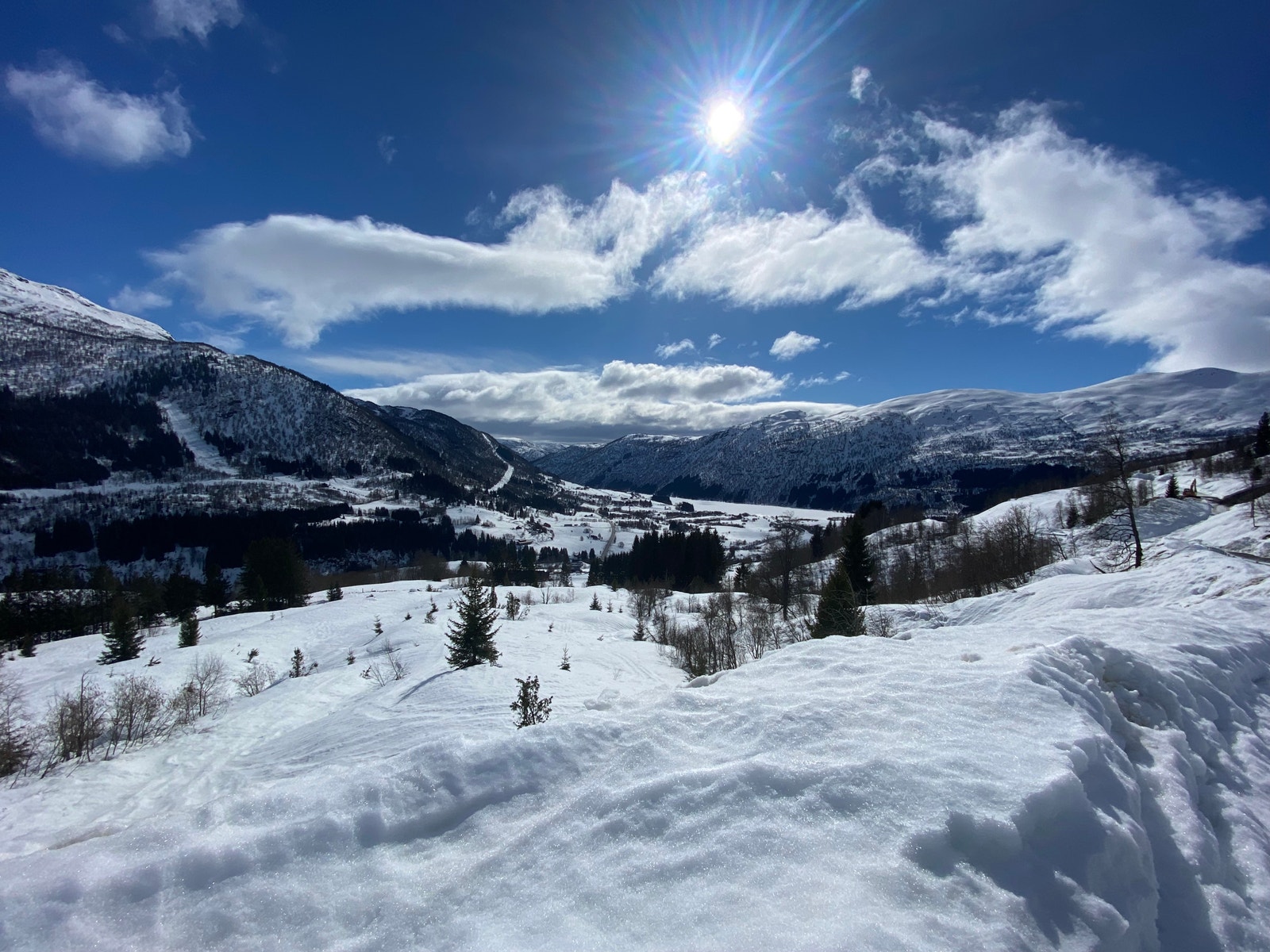 Vinterutsikt fra tomteområdet Galleribilde