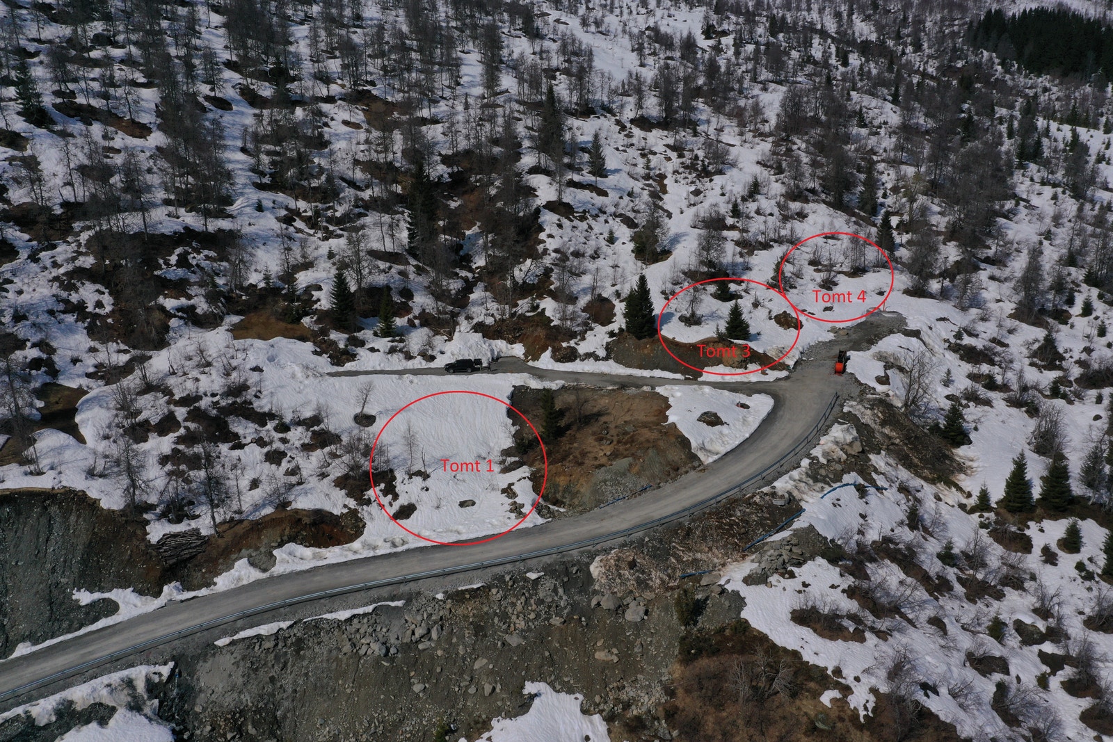 Tomt 1, 3 og 4 i felt Svingen skal bebygges med nye to-mannshytter. Noe for deg ? som ikke ønsker leilighet i rekke eller blokk ? Galleribilde