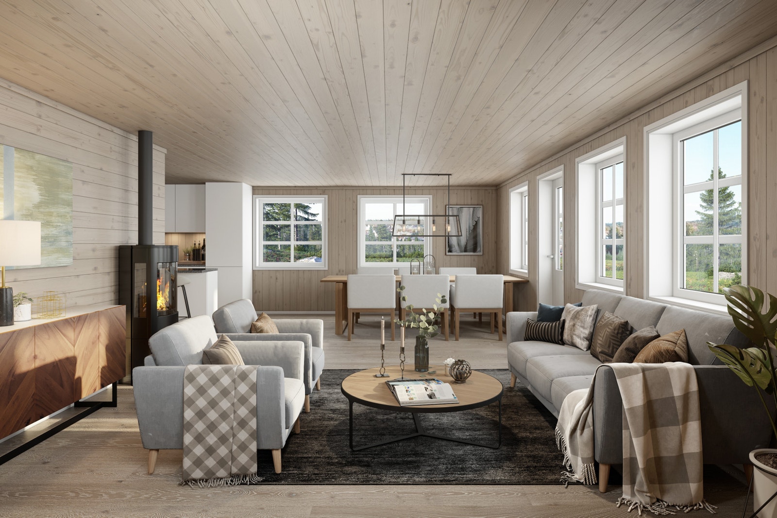 Ro 2 interiør (illustrasjon) Galleribilde