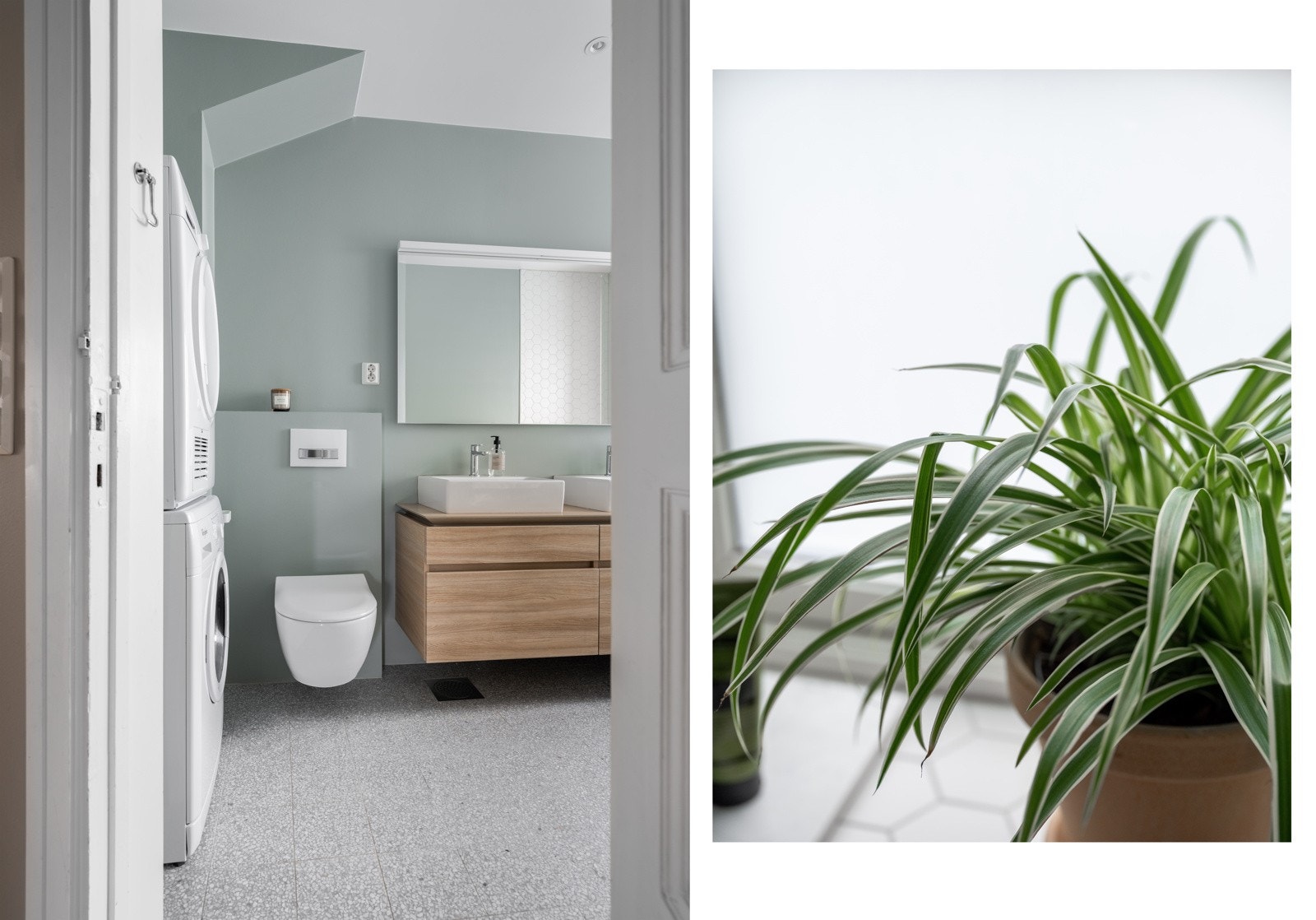 Nå skal vi inn på badet. Galleribilde