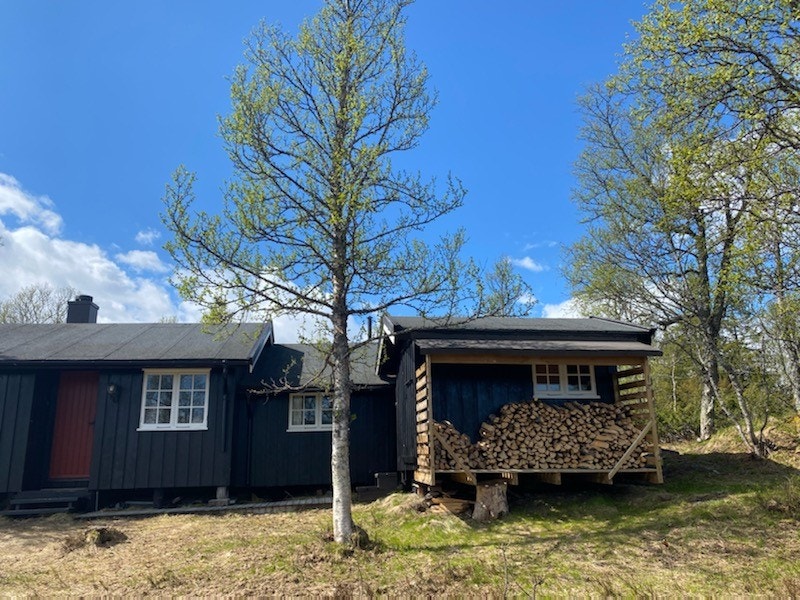 Lagringsplass til ved samt utvendig bod til lagring. Galleribilde