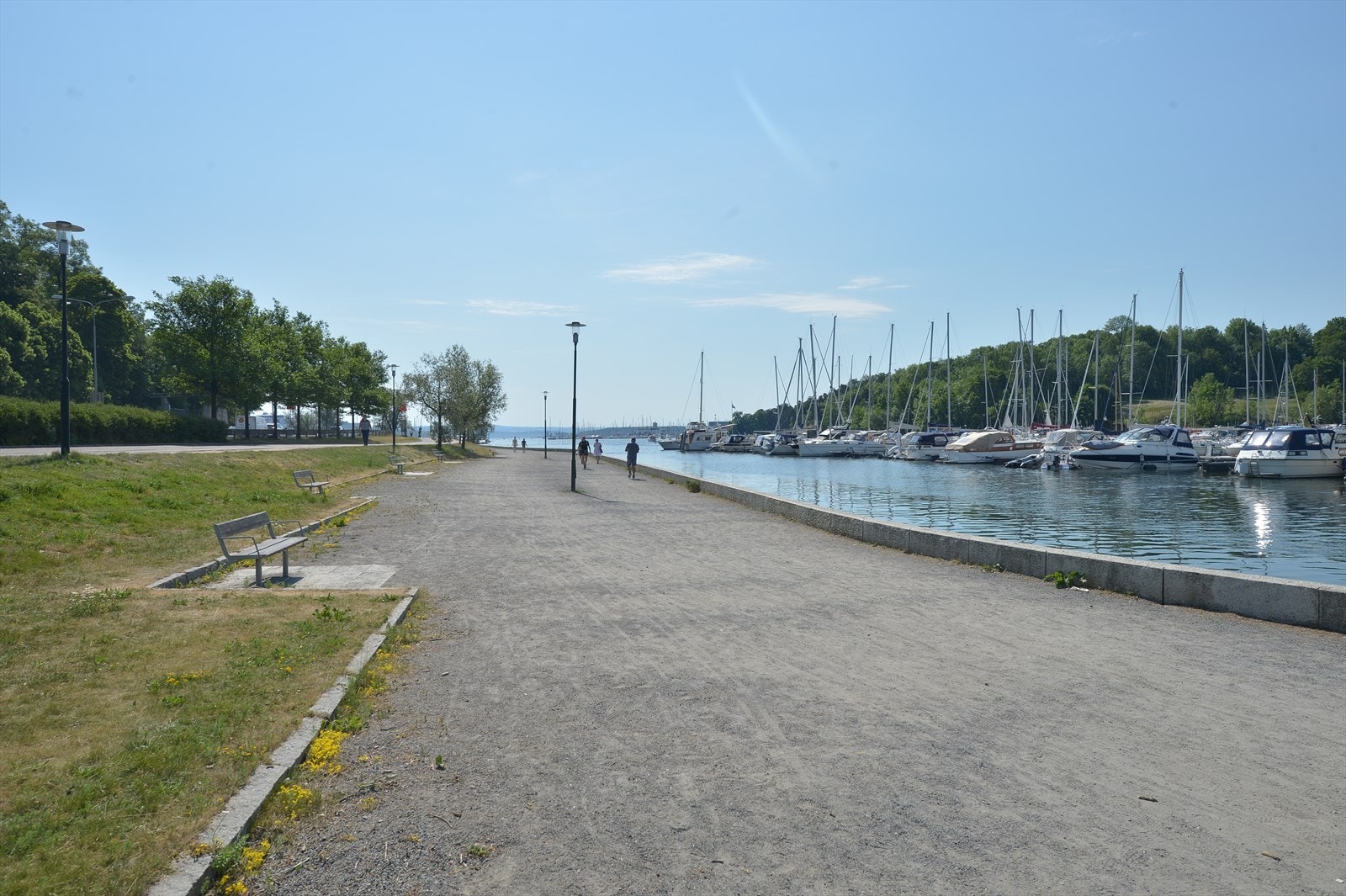 Nydelige omgivelser langs Frognerstranden. Tenk å bo så sentralt men allikevel så landlig og vakkert. Galleribilde