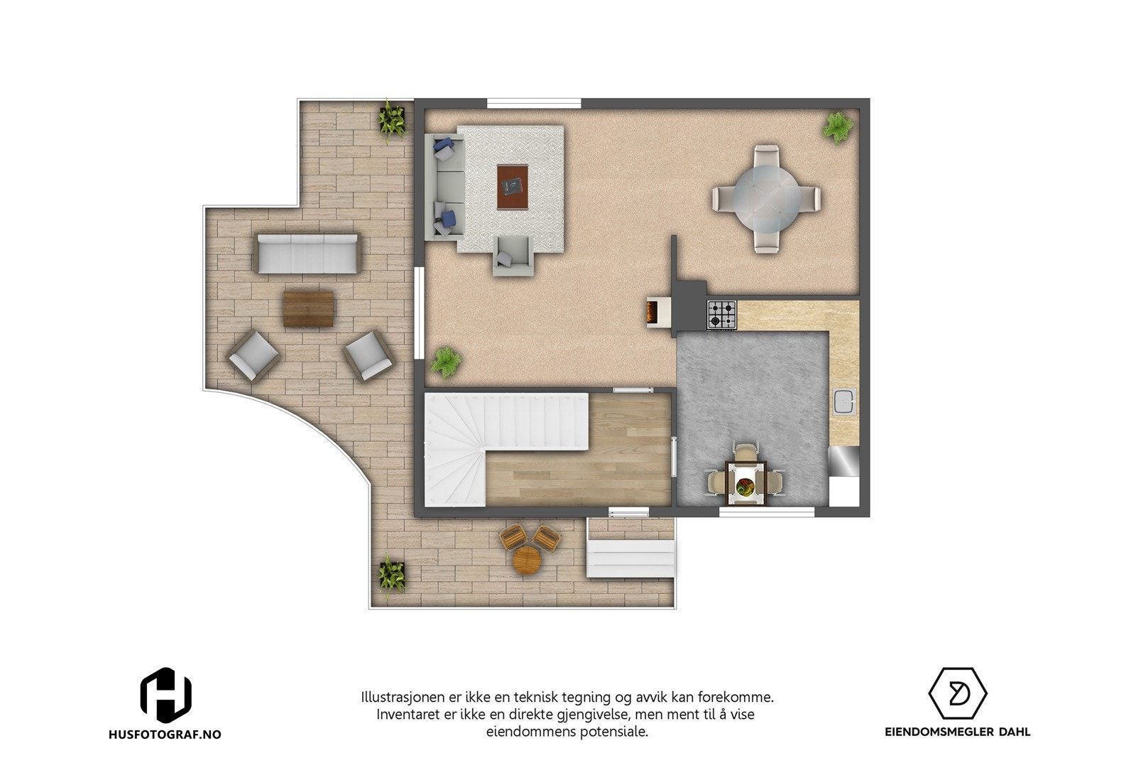 Plantegning 1.etasje Galleribilde